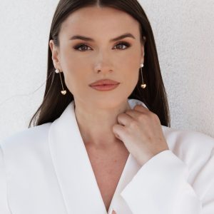 naušnice biserna srca